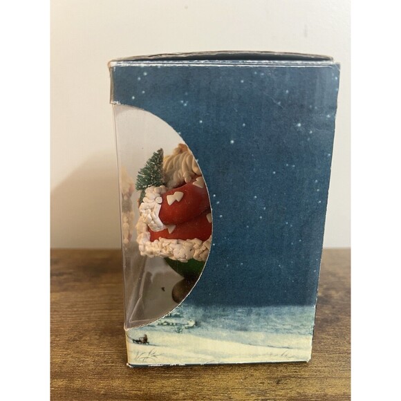TRADITIONS Santa Holding Doll and Tree Collectible Character Glass Ornament EUC - Picture 15 of 16